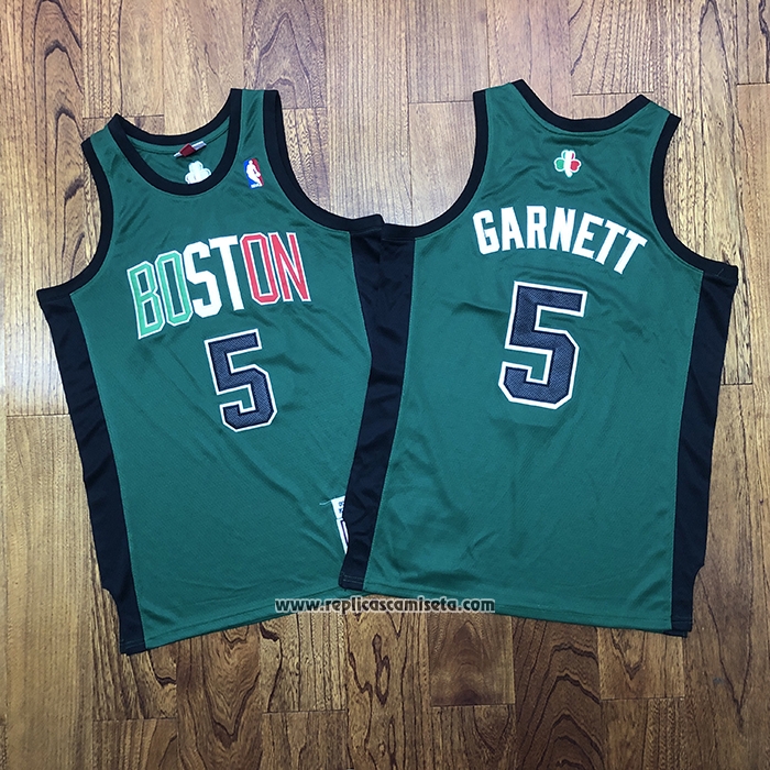 Camiseta Boston Celtics Kevin Garnett #5 Mitchell & Ness Verde